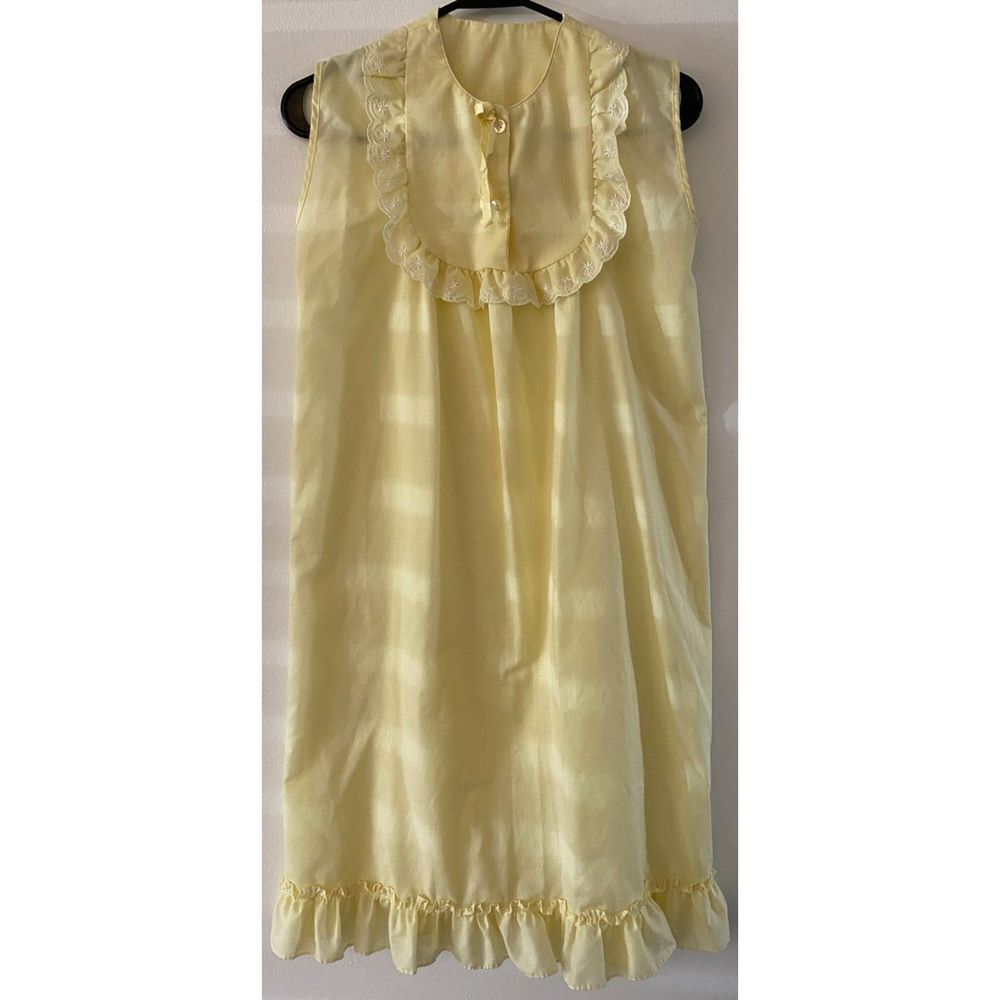 Miss B Butter Yellow Nightgown Youth Girls Sz 12